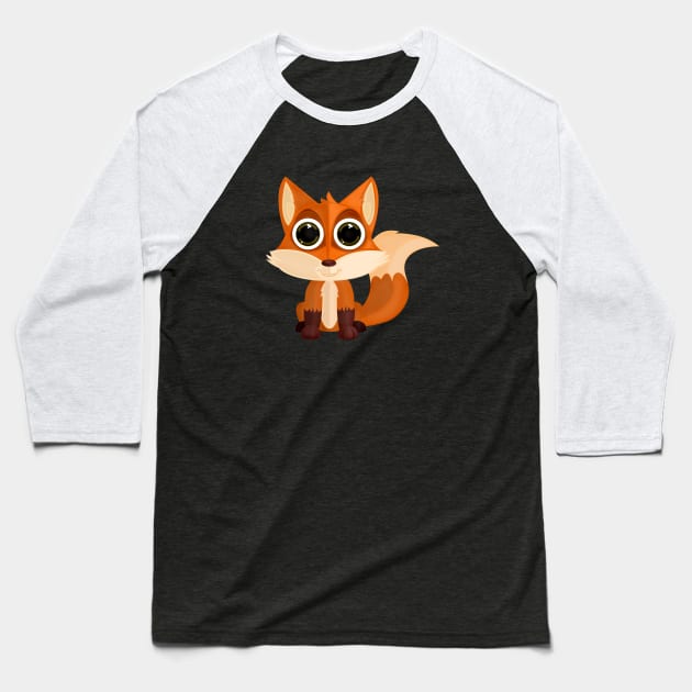 Fox Baseball T-Shirt by adamzworld